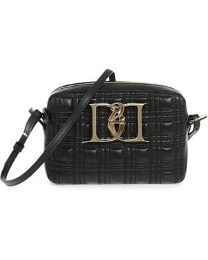 DSquared² Quilted Logo-Buckle Crossbody Bag - Black
