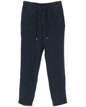 KARL LAGERFELD Drawstring Chino Trousers - Blue