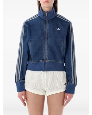 adidas Denim Bomber Jacket - Blue