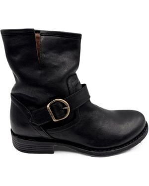 Fiorentini + Baker Eli-Eternity-Kurni Buckle-Strap Ankle Boots - Black