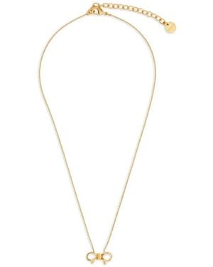 Ferragamo Gancini-Pendant Necklace - White