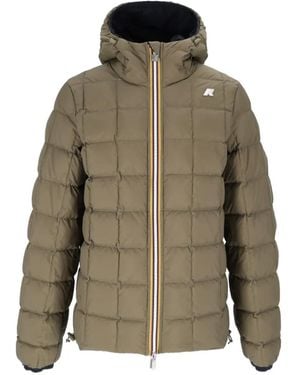 K-Way Veste Réversible Jack St Thermo À Capuche - Natural