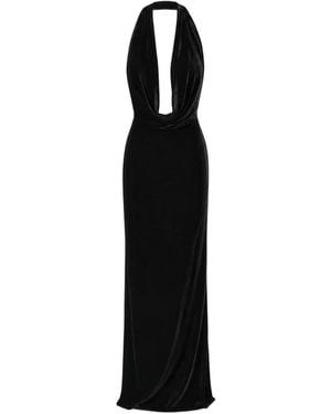 Amazuìn Venus Halterneck Maxi Dress - Black