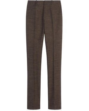 Tod's Textured-Weave Trousers - Grey
