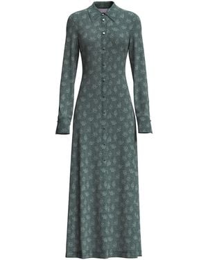 MACCAPANI Vestido Camisero Largo Andre - Verde