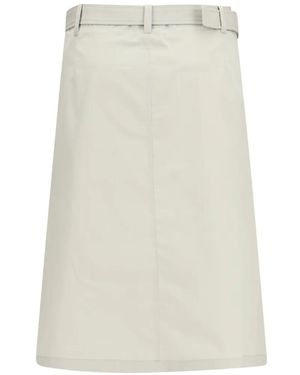 Rier Cotton A-line skirt - Blanco