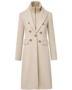 Veronica Beard Stryder Dickey Coat - Natural