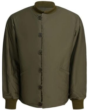 Buzz Rickson's M-1943 Liner Jacke mit Knöpfen - Grün