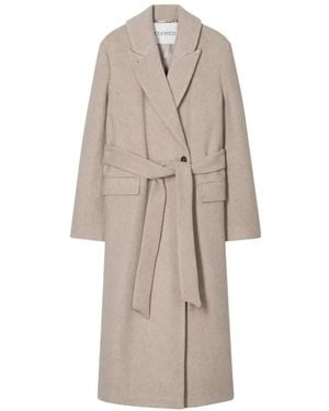 Closed Manteau Ceinturé À Revers Crantés - Blanc