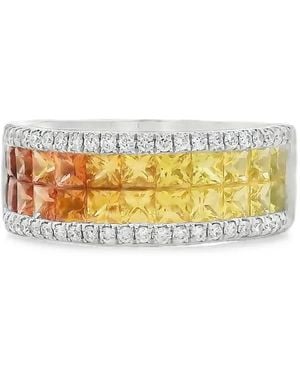Lisa Nik Sapphire And Diamond Ring - Metallic