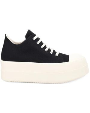 Rick Owens Cotton Trainers - Black