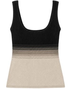 GRACE LING Top A Coste - Nero