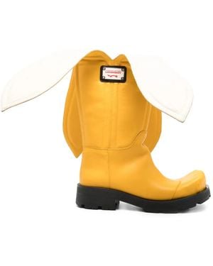 Charles Jeffrey Banana Sheathed Moggies Boots - Metallic
