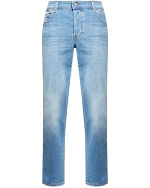 DIESEL Logo-Plaque Jeans - Blue