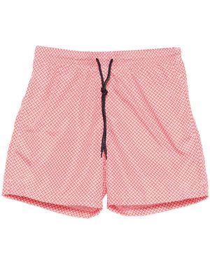 Drumohr Gemusterte Badeshorts - Pink