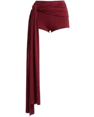 Axel 113 Tiana Draped Mini Shorts - Red