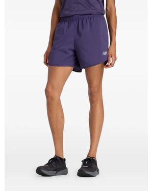 New Balance Short Essential À Taille Élastiquée - Blue