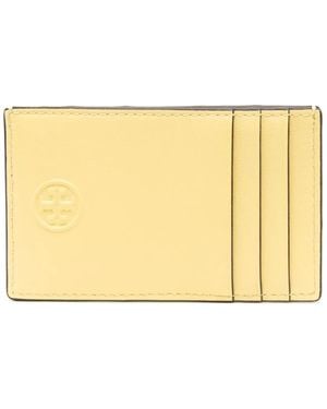 Tory Burch Fleming Diamond-Pattern Cardholder - Yellow