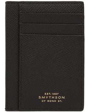 Smythson Large Panama Flat Cardholder - Black