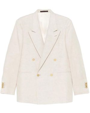 Bagnoli Sartoria Napoli Double-Breasted Suit - White
