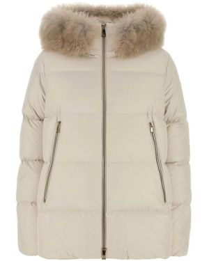 Moncler Laichefur パーカーコート - ナチュラル