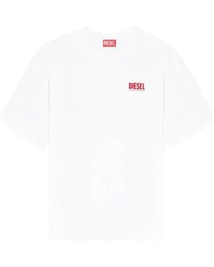 DIESEL Biscotto Logo-Print T-Shirt - White