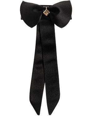 Ferragamo Haarspange Mit Logo-Anhänger - Schwarz