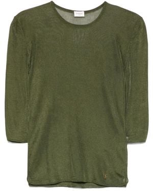 Saint Laurent ニットトップ - グリーン