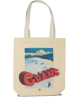 VIETTI MERCHANDISE Handtasche Mit Grafischem Print - Weiß