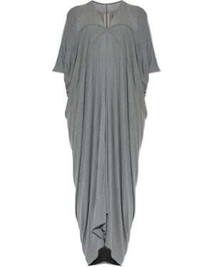 Rick Owens Draped V-neck dress - Grau