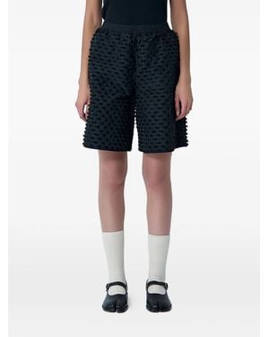Cecilie Bahnsen Pantalones Cortos Bruno Con Cinturilla Elástica - Azul