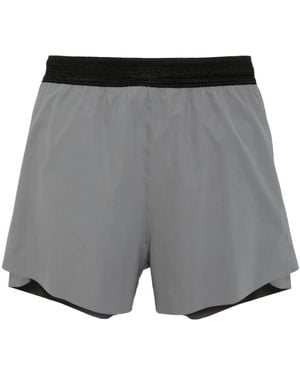 Roa Pantalones cortos de deporte con logo - Gris