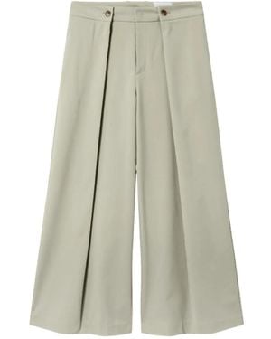 Axel Arigato Riley Pleated Wide-Leg Pants - White