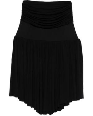 GIMAGUAS Carine Ruched Asymmetric Skirt - Black