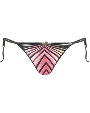 Roberto Cavalli Bikinihöschen Mit Print - Pink