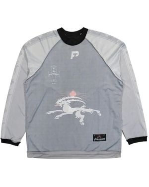 PROTOTYPES Inside Out Football T-Shirt - Grey