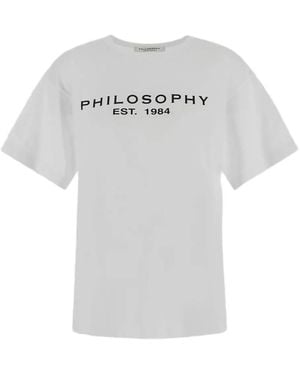 Philosophy Di Lorenzo Serafini T-Shirt Met Logoprint - Grijs
