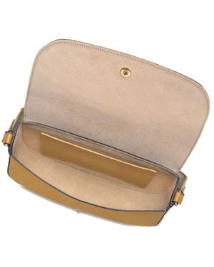 Longchamp Medium Épure Flap-closure Calfskin Cross-body Bag - ナチュラル
