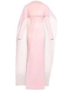 Chats by C.Dam Shahi Overlay Long-Sleeve Dress - Pink