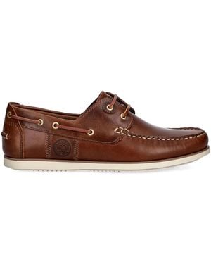 Barbour デッキシューズ - ブラウン