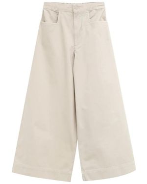 Lauren Manoogian Pantalon Ample À Taille Élastiquée Sweep - White