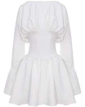 Hamza Nyssa Cloth Dress - White