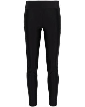 Versace Jeans Couture Logo-Jacquard Leggings - Black