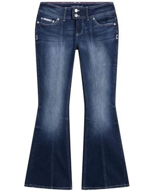 Juicy Couture Embroidered Flared Jeans - Blue