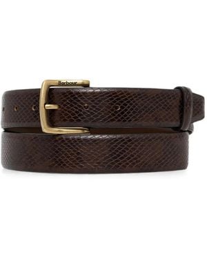 Barbour Jaspar Leather Belt - Brown