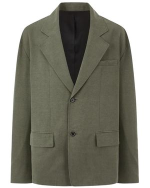 Studio Tomboy X Blazer Con Effetto Fiammato - Verde