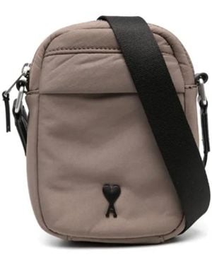 Ami Paris Kleine Ami De Coeur Kuriertasche - Braun