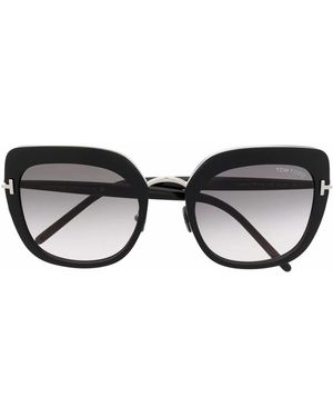 Tom Ford Oversized Cat-Eye Frame Sunglasses - Black