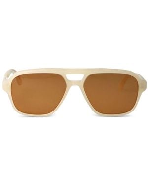 Retrosuperfuture Maneval Pilotenbrille - Natur