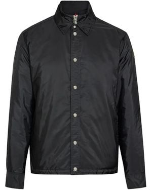 Moncler Meridelle Logo-Patch Press-Stud Jacket - Black